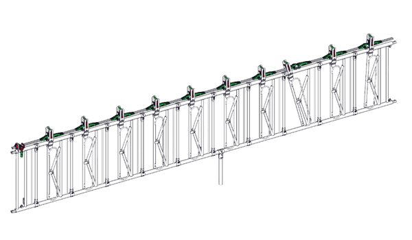 Self-locking feeding fence including support wheel